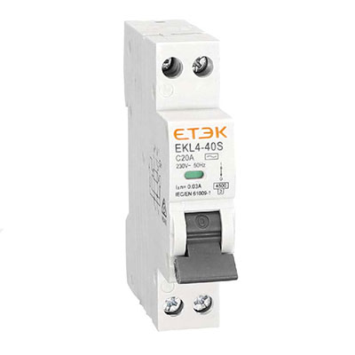 S2 series Electromagnetic type 6KA RCBO EKL4-40S