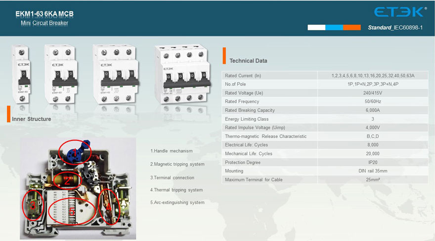 Mini Circuit Breaker 6KA